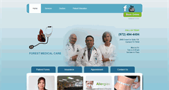Desktop Screenshot of forestmedicalcare.com
