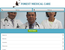 Tablet Screenshot of forestmedicalcare.com